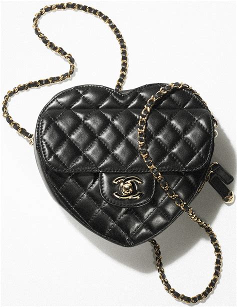 chanel bag with heart